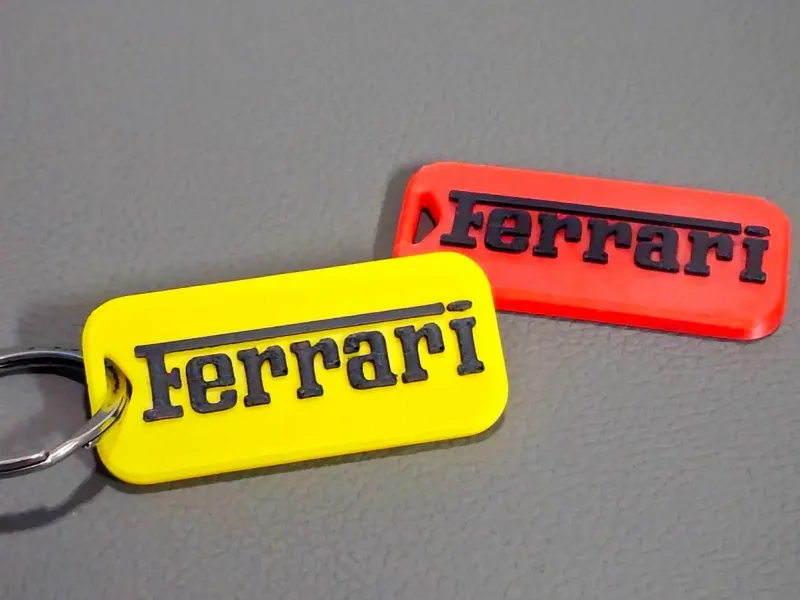 Keychain / Ring with Ferrari Lettering