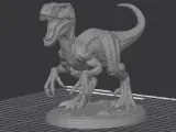 Velocirap statue-2