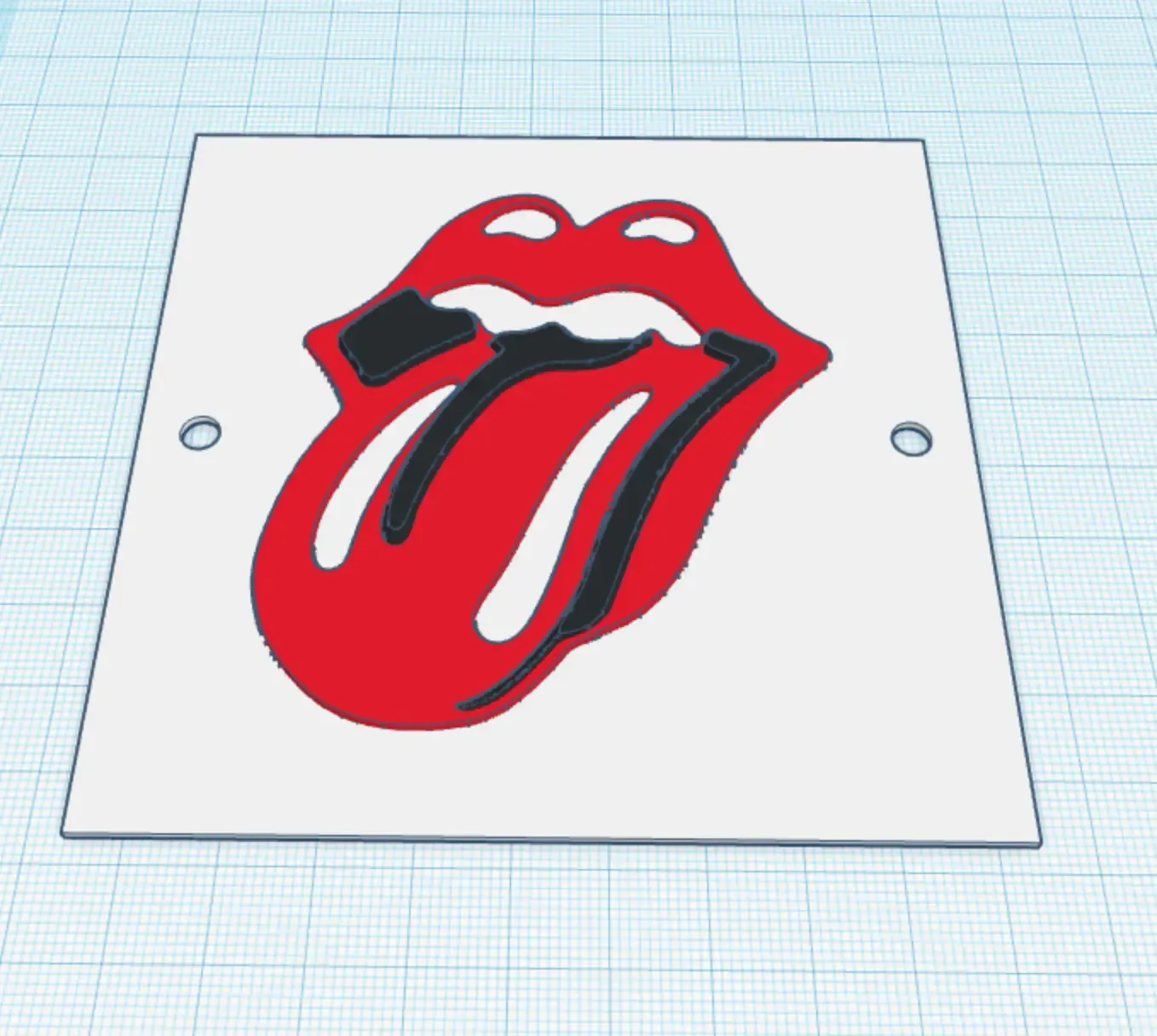 The Rolling Stones 3D Logo