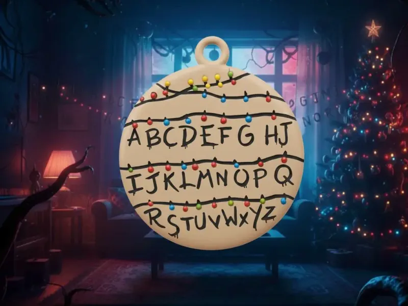 Sranger Things Chrismas Ornamentc