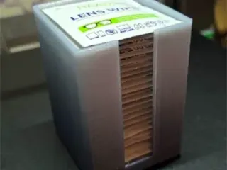 Glasses wipe holder