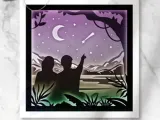 Couple 3D Shadow Box-0