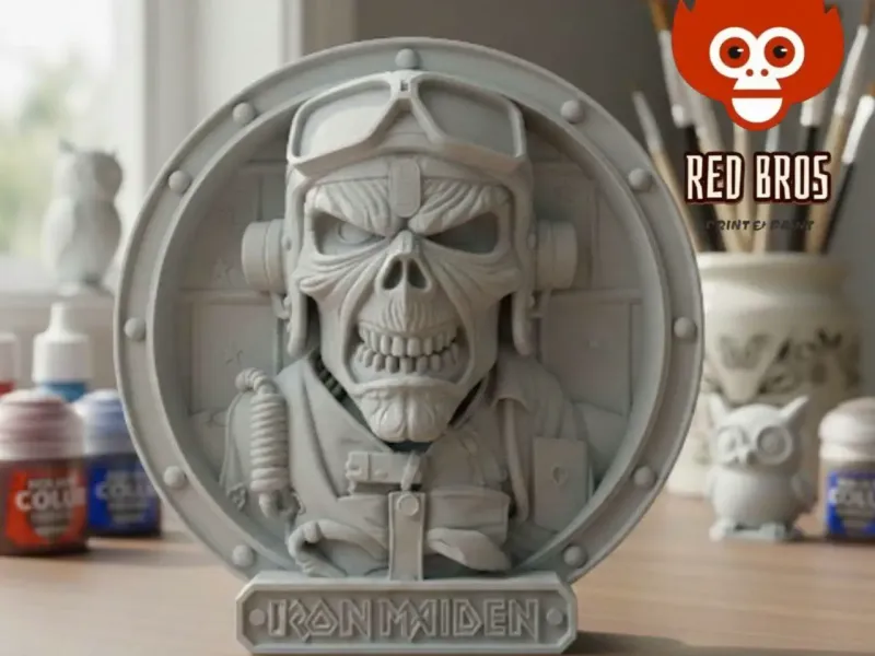 ¡Grita por mí, Cocina! Imán de Eddie "Aces High" de Iron Maiden