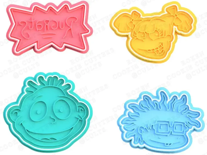 Rugrats cookie cutter set of 4