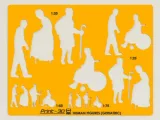 Human Figures Symbols (Bundle) - Drawing Stencil/Template-5