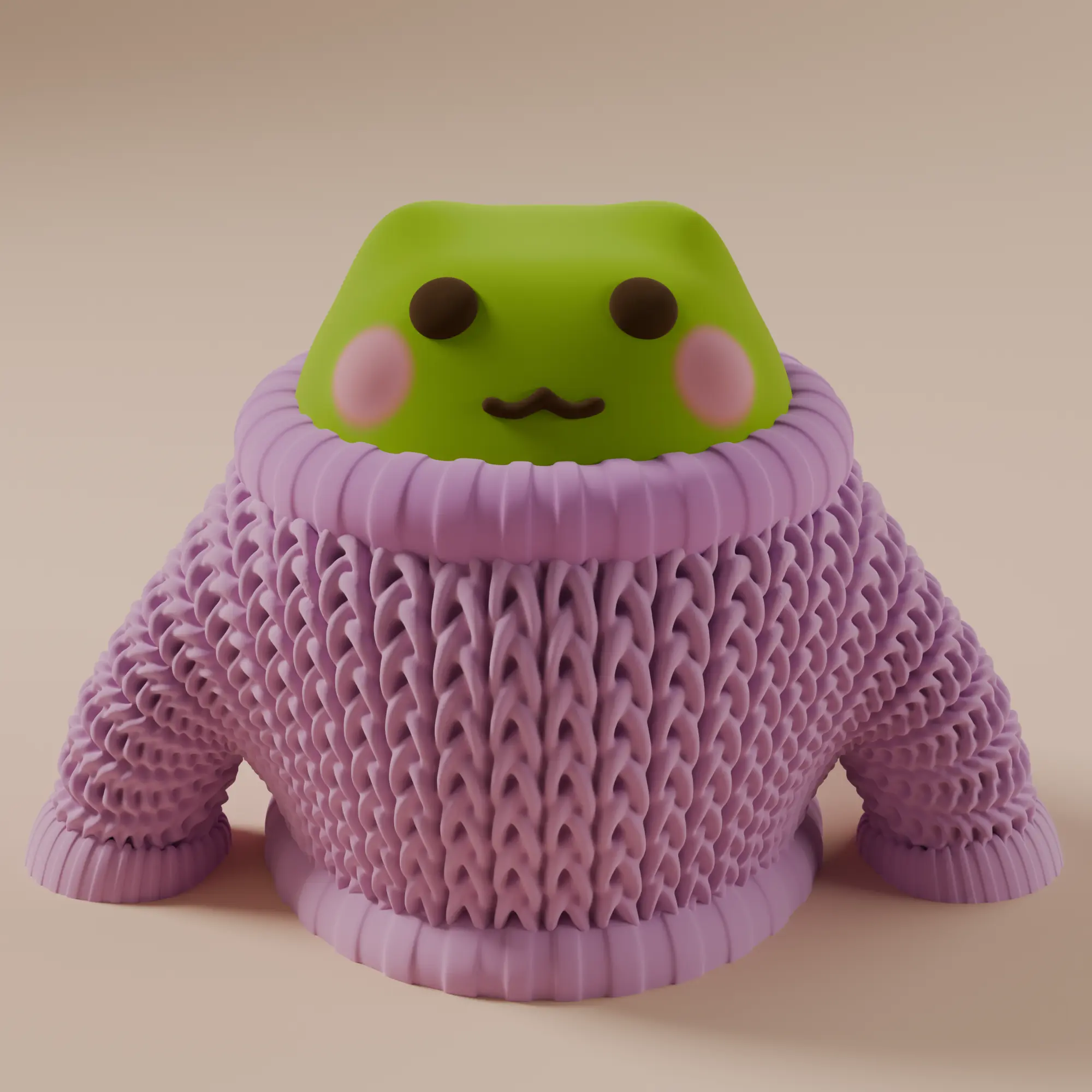 Kawaii Frog - Creality Cloud 3D Model | 3Drop