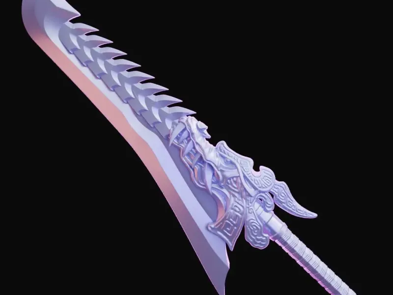 Ao Guang Sword Replica Nezha Fan Art Ne zha