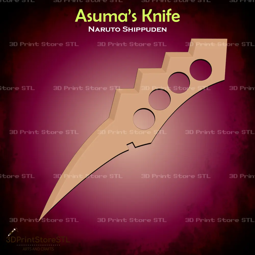 Asuma Knife Cosplay Naruto - Fișier STL