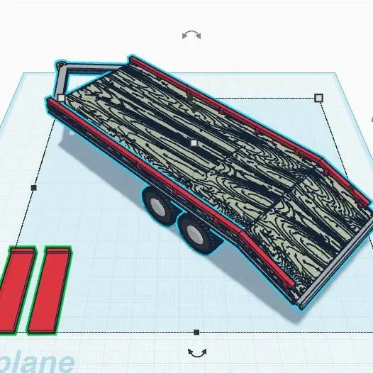 Dove tail car trailer V1