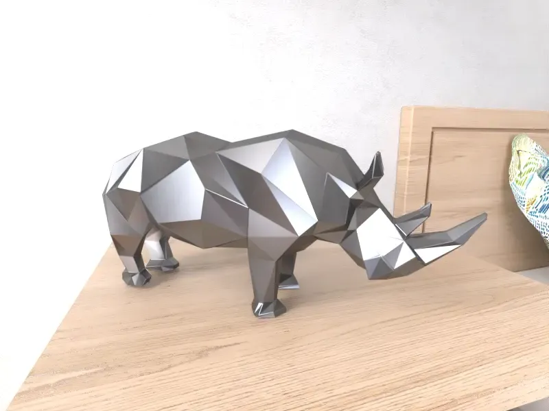 Rhyno Lowpoly Low poly