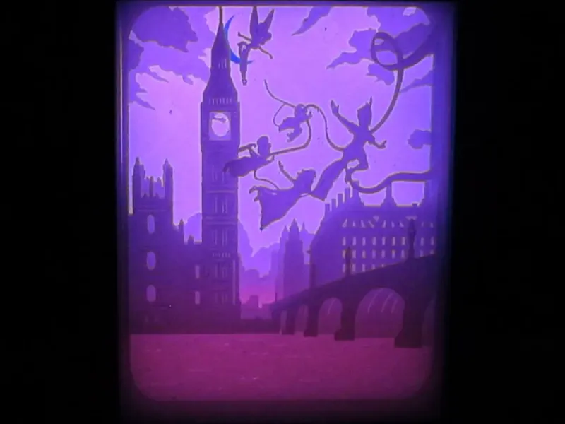 peter pan lightbox (shadow box)