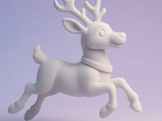 Leaping Reindeer