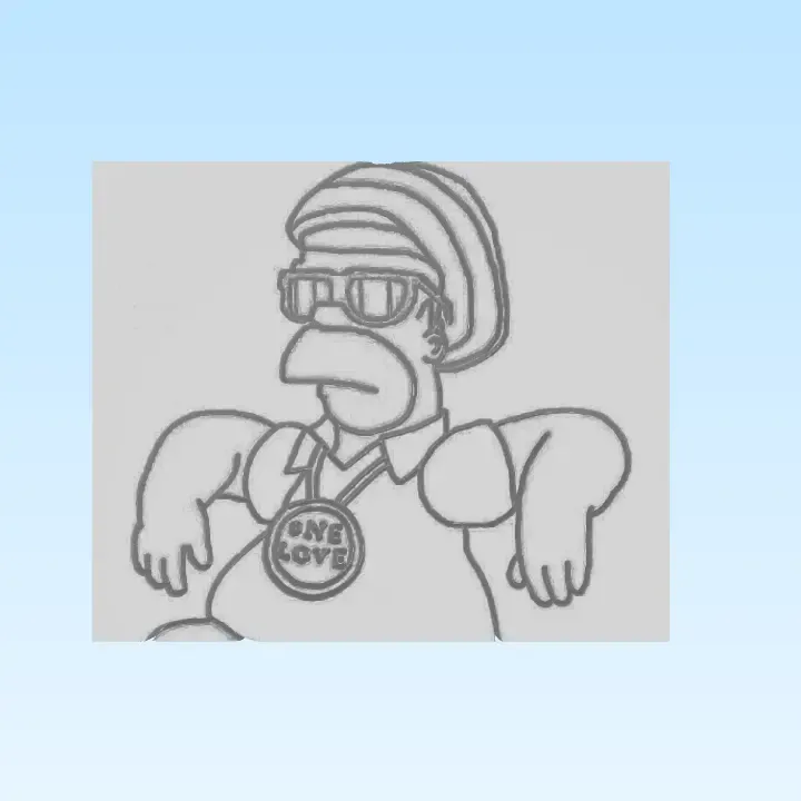 Homer peace Les SIMPSON 