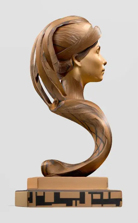 Woman Bust Decoration