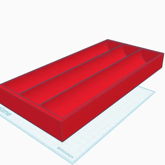 3 bay for tool box ratchet extension bin