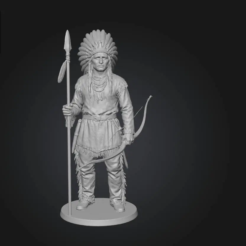 Statue of a Native Indian Warrior