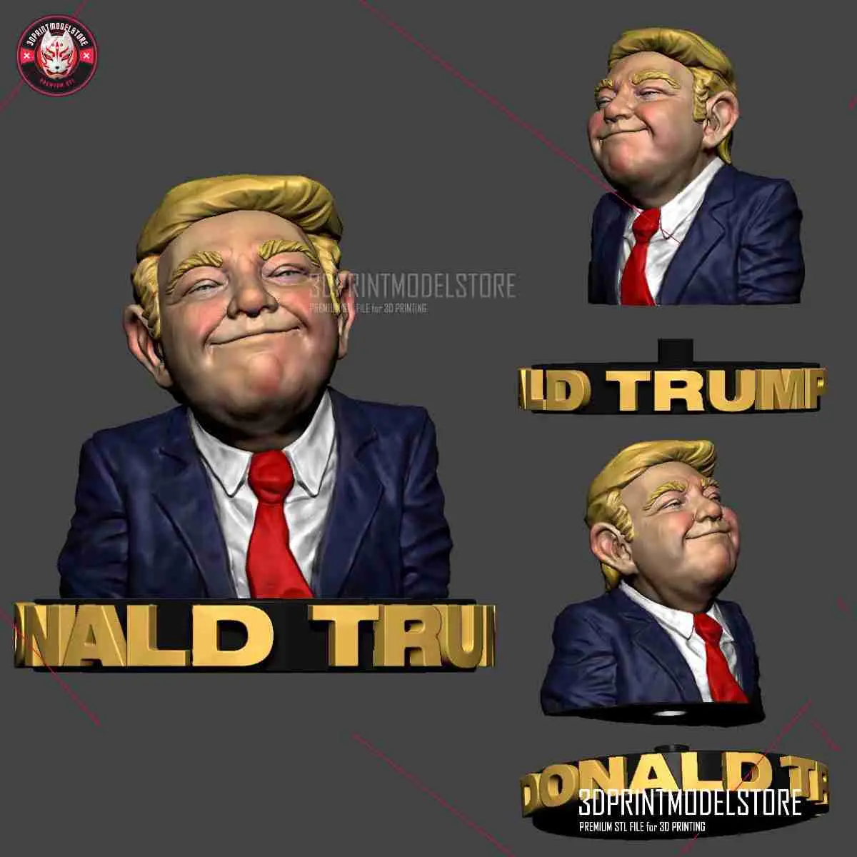 Donald Trump Miniature Bust Sculpture Toy