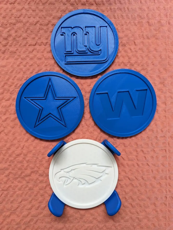 NFC Football Conference NFL Teams Coasters w/holder 3D models