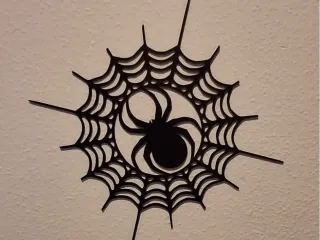 Wall art - Tela araña con araña