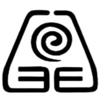 Avatar Earth Kingdom symbol stencil