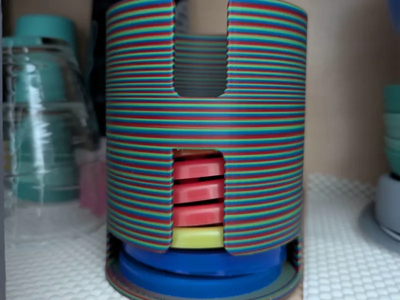 85 mm Diameter Sippy Cup Lid Organizer Holder