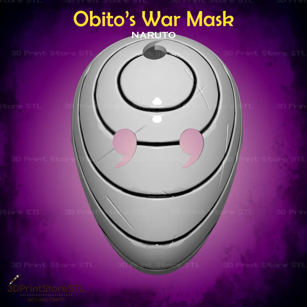 Obito War Mask Cosplay Naruto - STL File