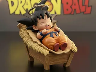 Goku en pesebre