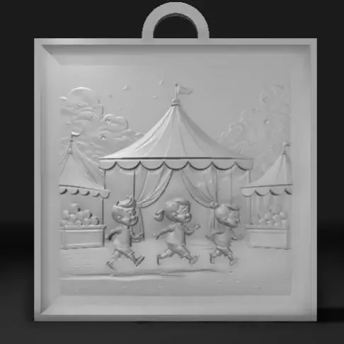 children are playing at the circus