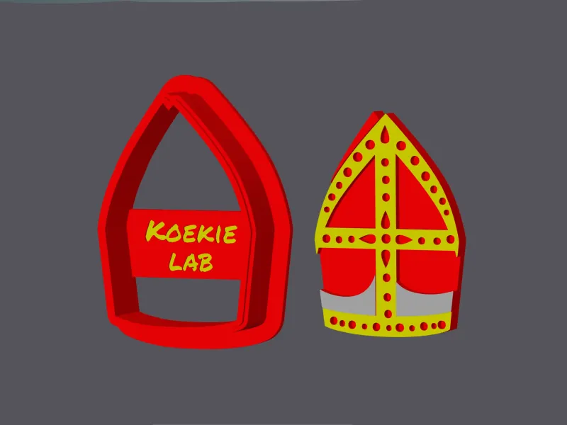 Mijter Sinterklaas / Miter Saint Nicholas - Cookie Cutter