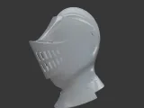 Medieval Knight Helmet – Classic Armor 3D Print Model-0