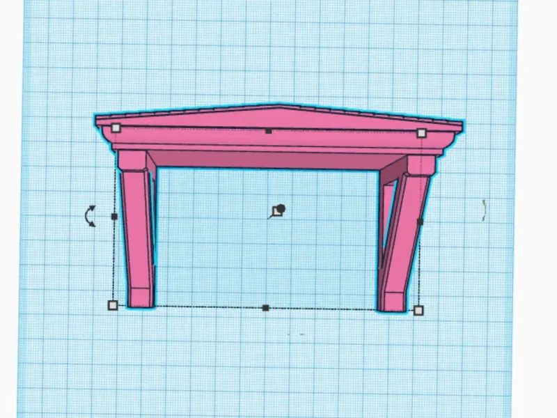 TILLED PORCH WITH GALLOW BRACKET