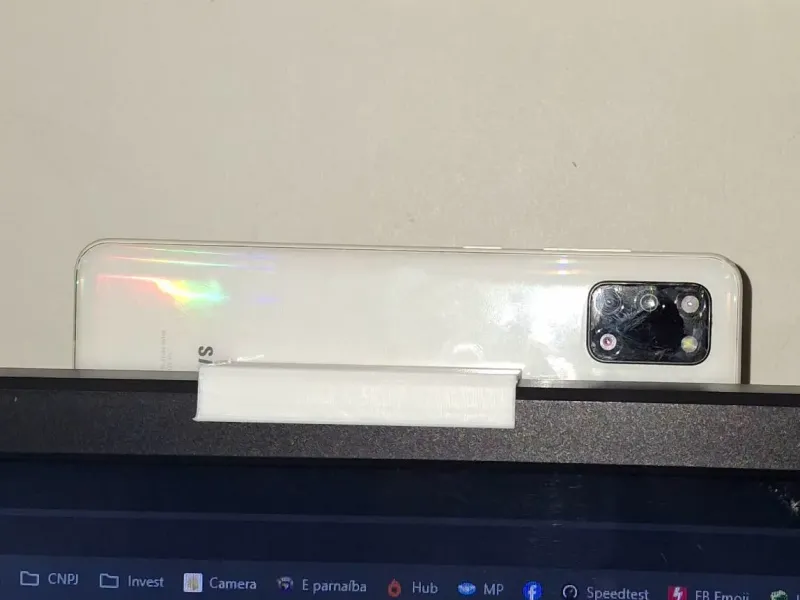 Suporte de celular para monitor com regulagem