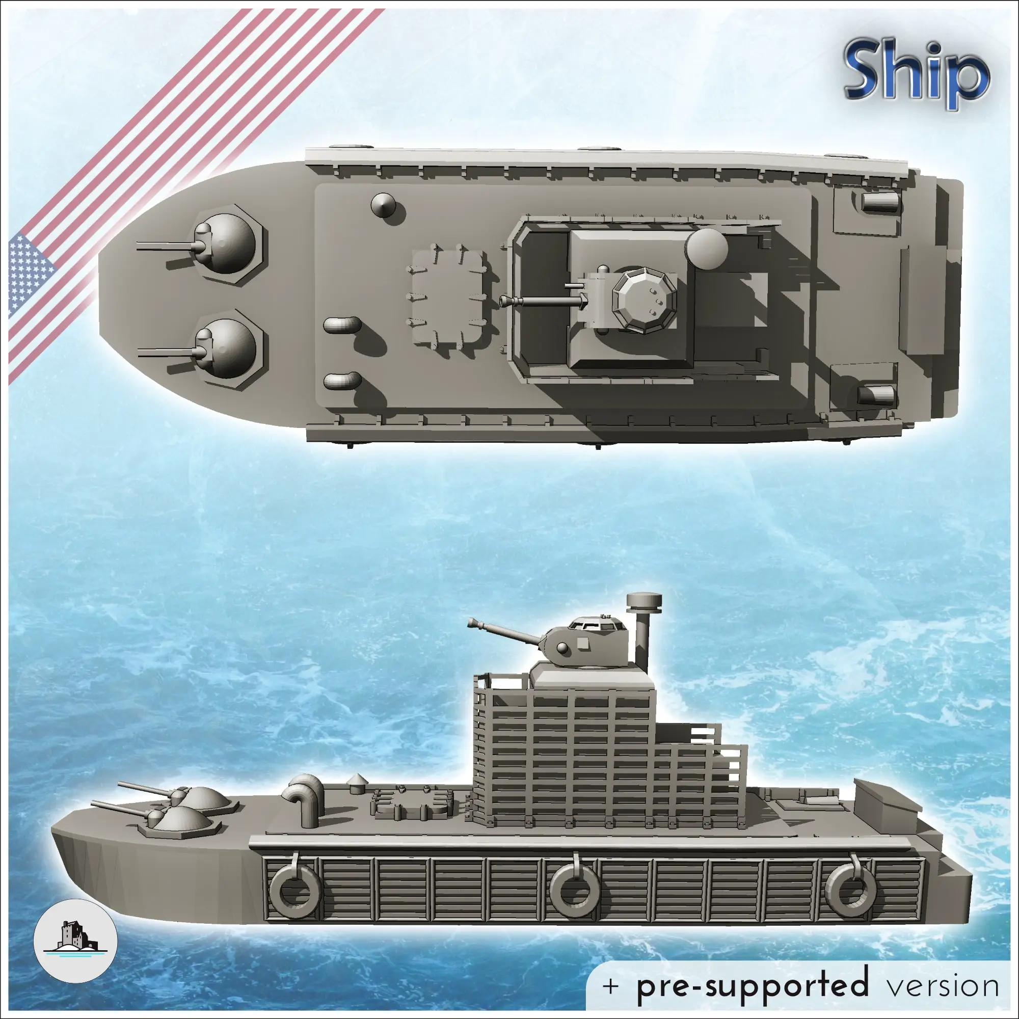 LMC-6 ATC Zippo Flamethrower patrol boat - miniatures warham