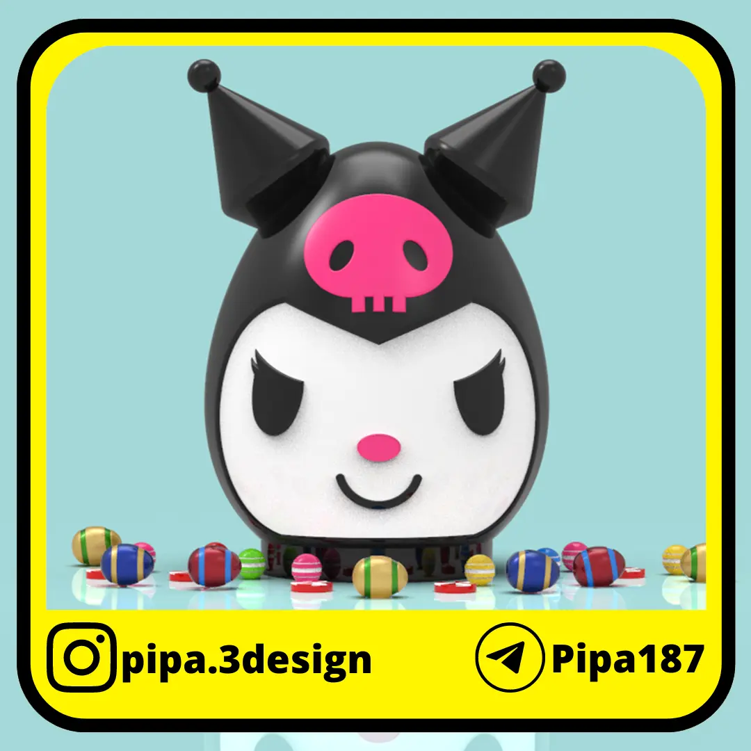 Kuromi piggy bank or easter egg