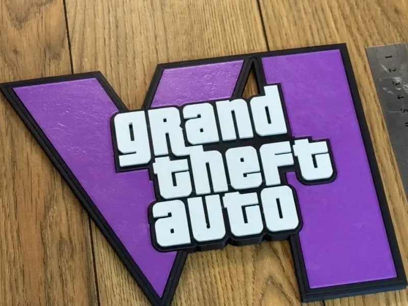 GTA 6 Logo Plaque gta6 