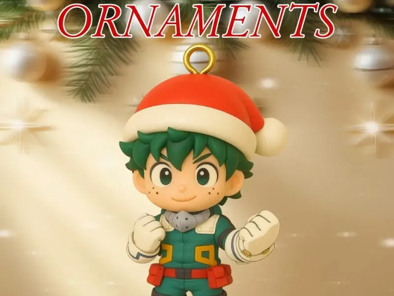 Deku Boku no hero Christmas Ornament