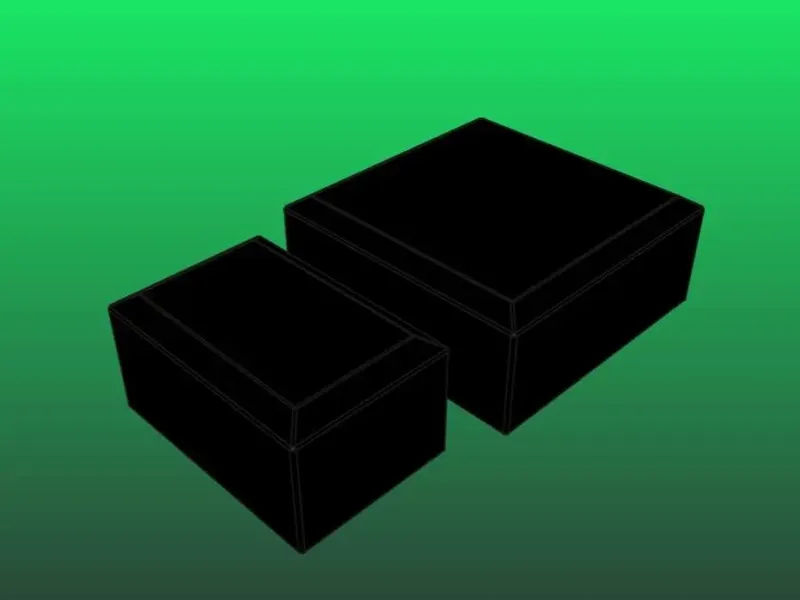 66x42/81x81 Box section/Tube End cap; "Zártszelvény kupak"