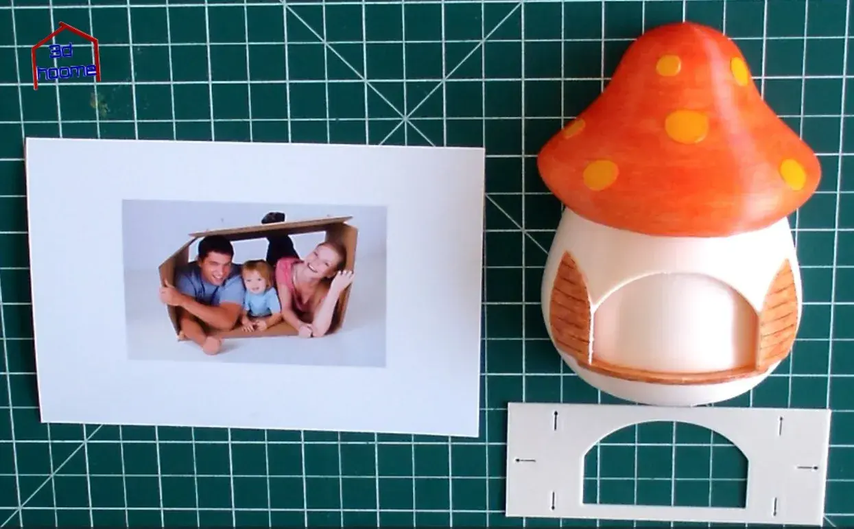 Mushroom Photo Frame Magnet
