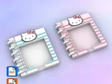 Post-It, Sticky Note Holder SPIRAL NOTEBOOK HELLO KITTY-1