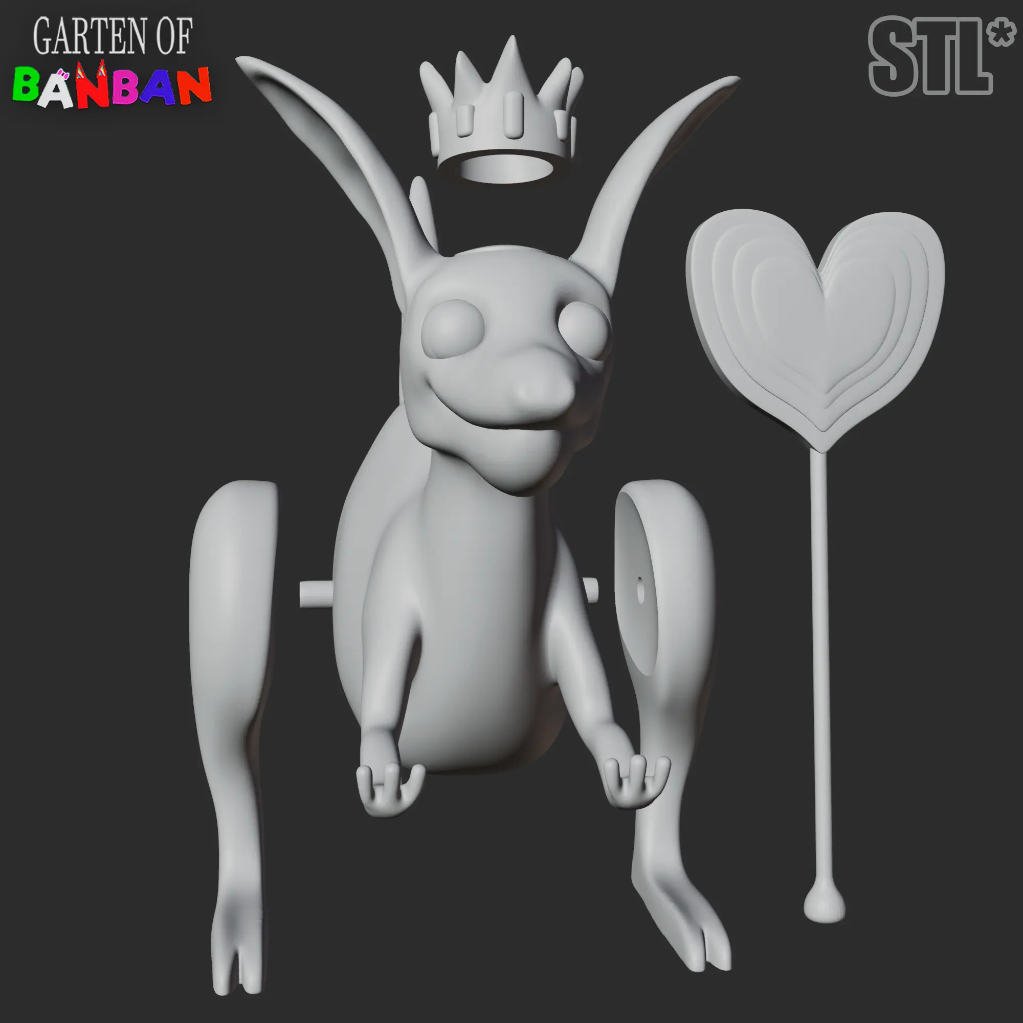 QUEEN BOUNCELIA FROM GARTEN OF BANBAN | 3D FAN ART