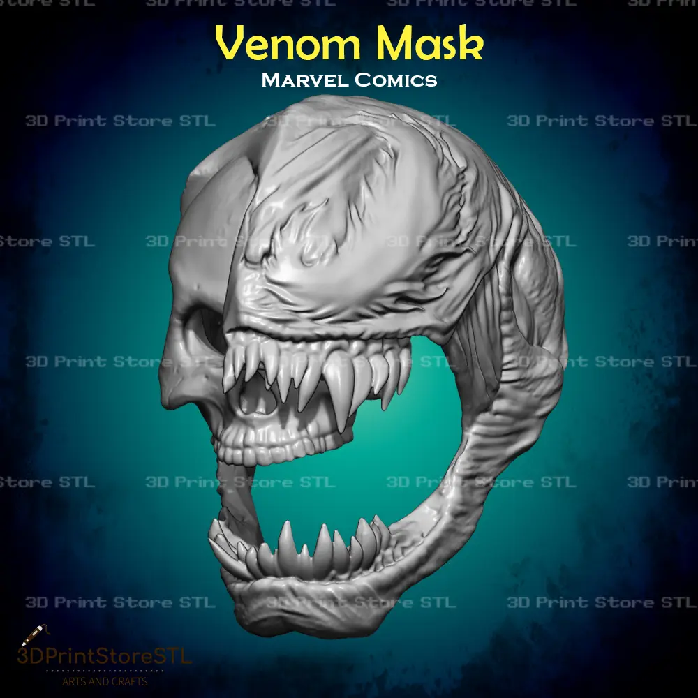 Venom Maske Cosplay Marvel Comics - STL-Datei