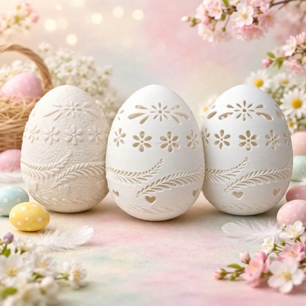 Easter Egg Trio – Embossed, Partial Cut & Full Cut