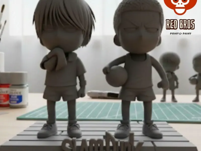 🏀 ¡Duelo de Genios! – Diorama Slam Dunk Chibi ⛹️‍♂️🔥