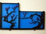 Japanese Cherry Tree Painting - Horizontal-1