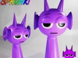 DURPLE SPRUNKI INCREDIBOX PURPLE | Sprunki 3D Model STL Art-0