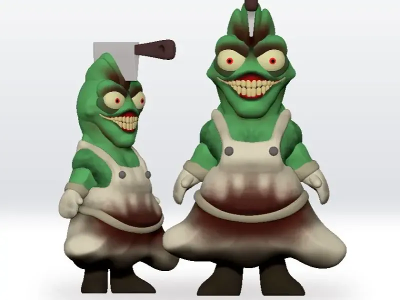 The Gaslight District 3D Model Ken The Butcher STL file