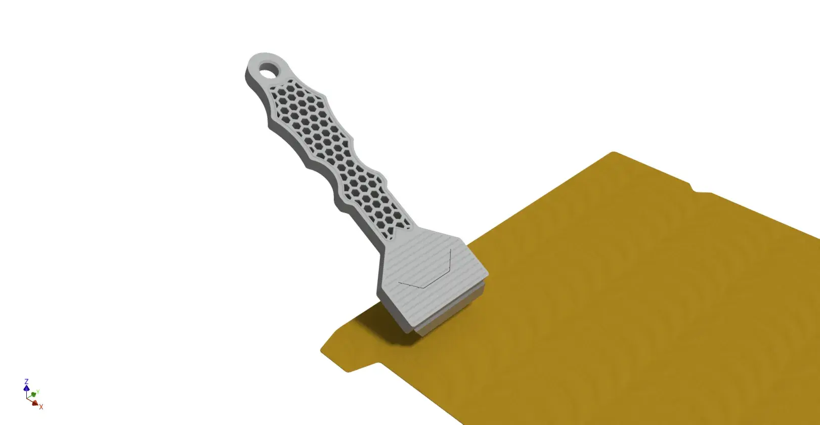 PRINTBED SCRAPER (ERGONOMIC, PRINTABLE BLADES)