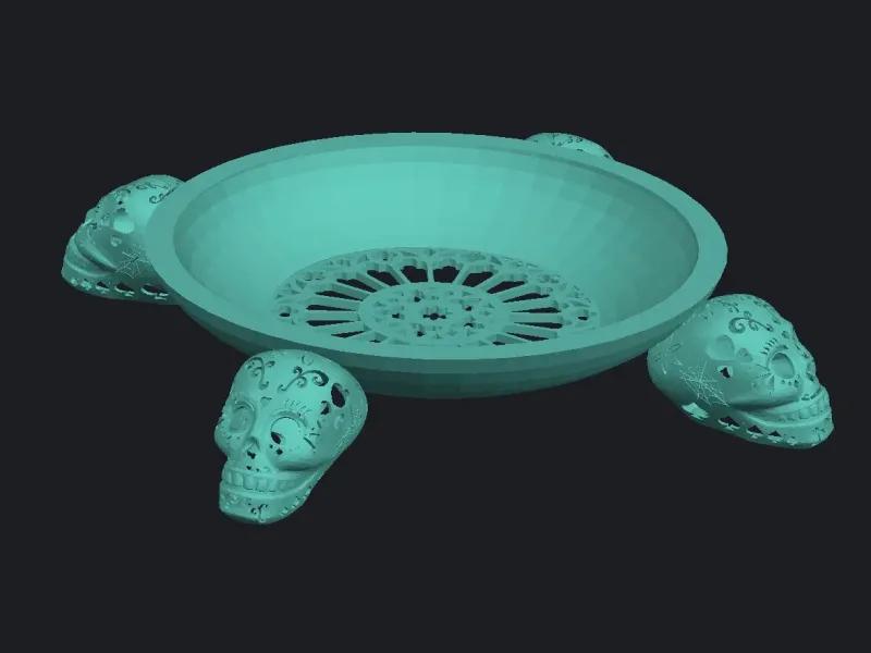Skull bowl
