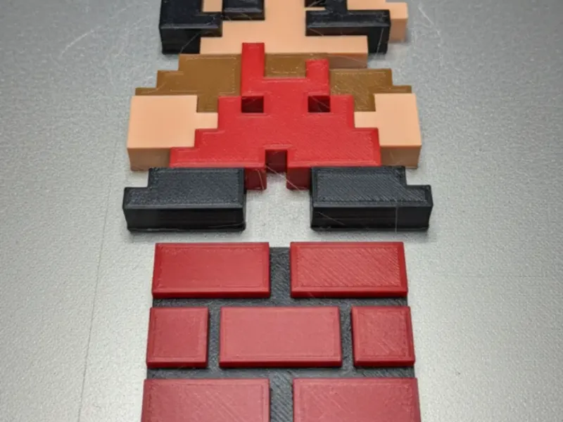 Mario 8bit wall decor