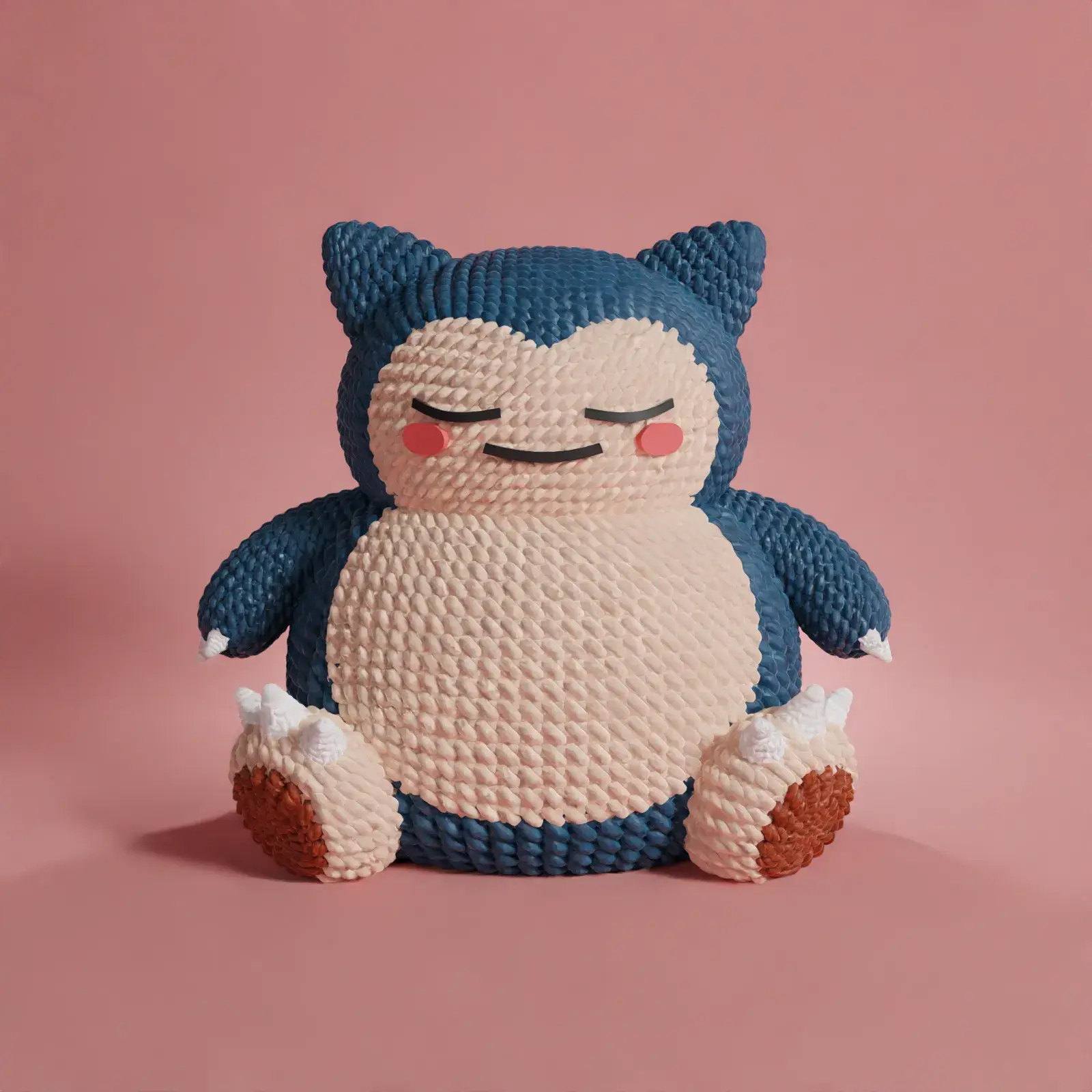 POKEMON SNORLAX CROCHET KNITTED - STL & 3MF MULTICOLOR